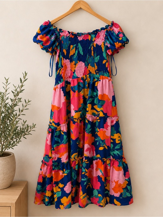Sugarlips Dresses & Skirts - Sugar Lips Zico Floral Print Midi Dress, nwt, sz m